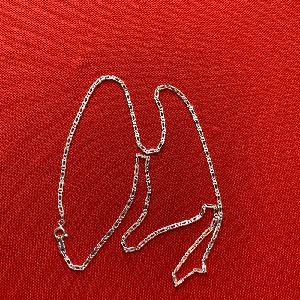 925 Sterling Silver Chain Necklace Jewelry‎ SILVER Classic Made In Mexico - Picture 3 of 14